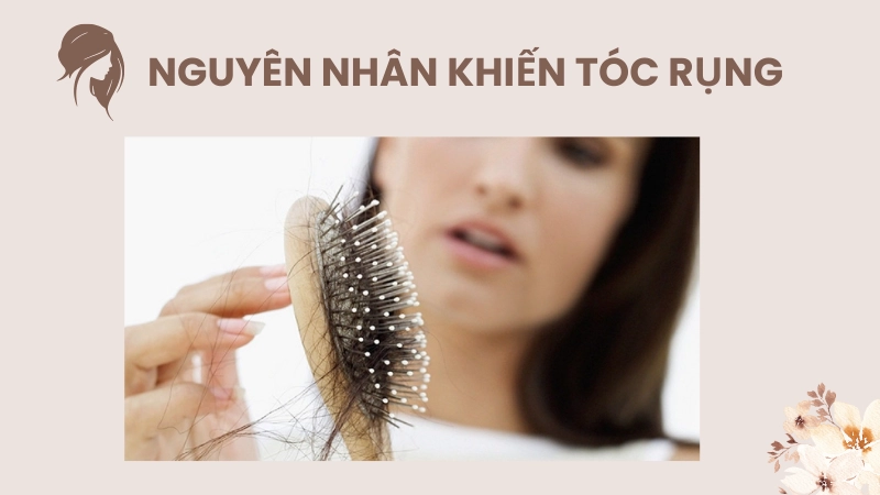 Rối loạn nội tiết tố khiến tóc rụng nhiều ở nữ giới