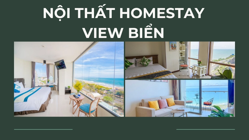Thiết kế nội thất homestay view biển vũng tàu đẹp