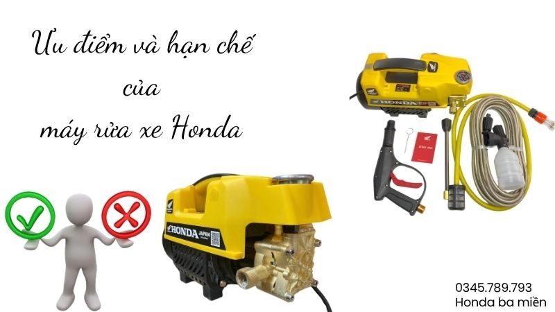 Ưu nhược điểm của máy rửa xe Honda