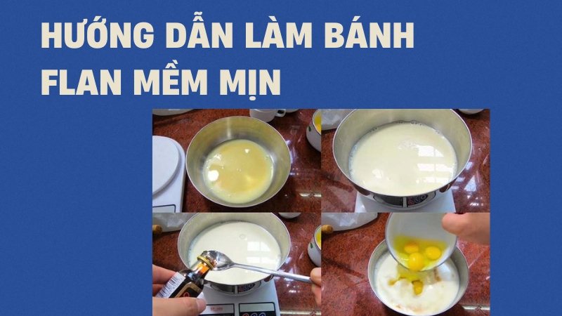 Hỗn hợp trứng sữa sau khi rây lọc mịn màng