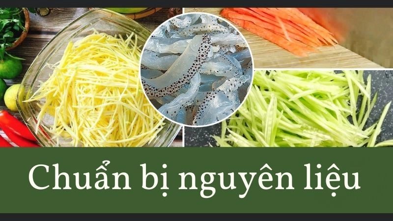 Chuẩn bị nguyên liệu đi kèm tạo độ cân bằng